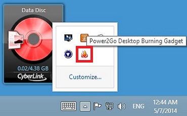 Customer Support How Do I Close Exit Or Disable Cyberlink Power2go Desktop Burning Gadget When Windows Starts Cyberlink